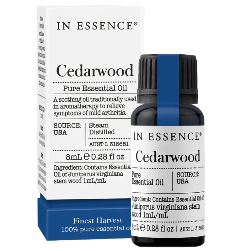 In Essence Cedarwood Pure Essential Oil 8ml
