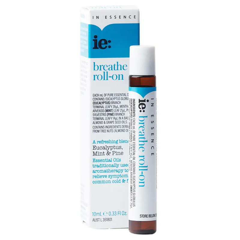 In Essence ie: Breathe Essential Oil Roll On 10ml