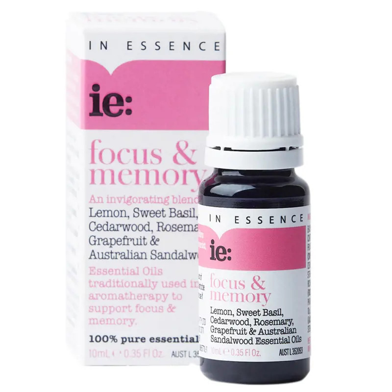 In Essence ie: Focus & Memory Essential Oil Blend 10ml
