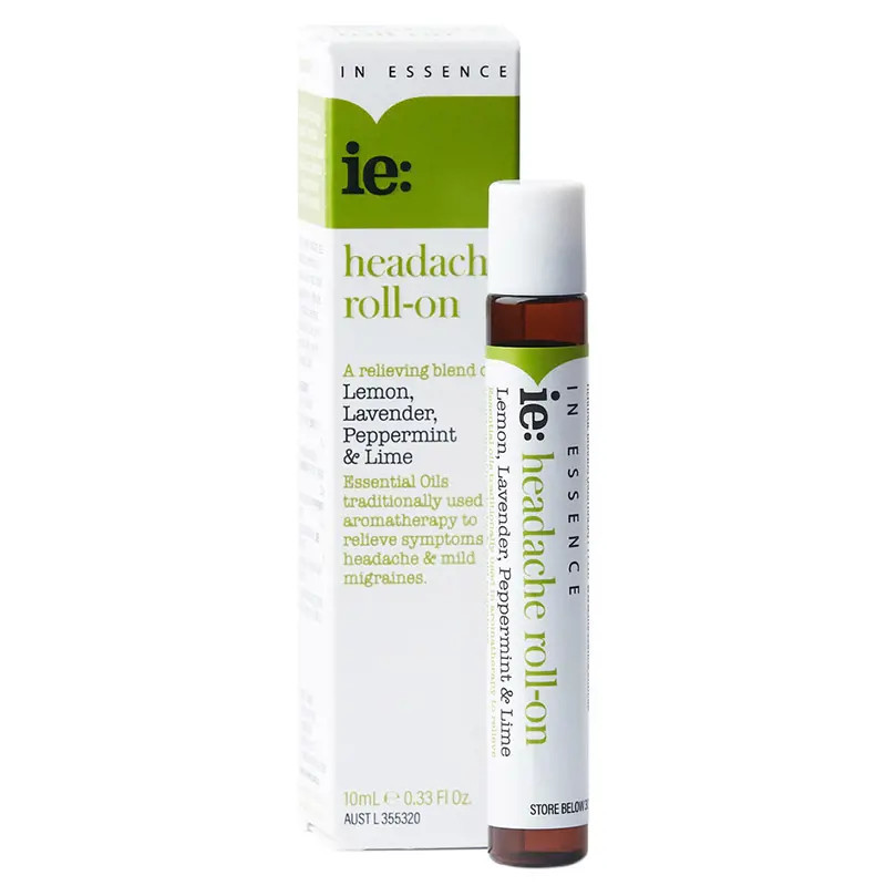 In Essence ie: Headache Essential Oil Roll On 10ml