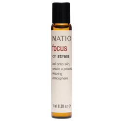 Natio Focus On Stress Pure Essential Oil Blend Roll On 10ml