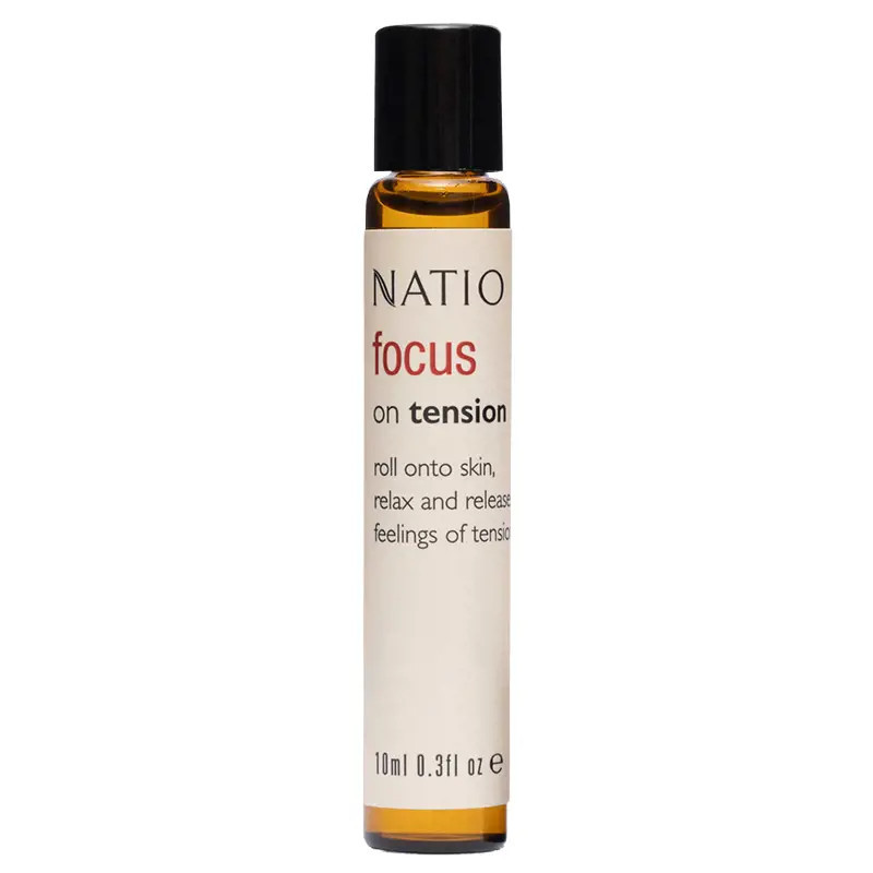 Natio Focus On Tension Pure Essential Oil Blend Roll On 10ml