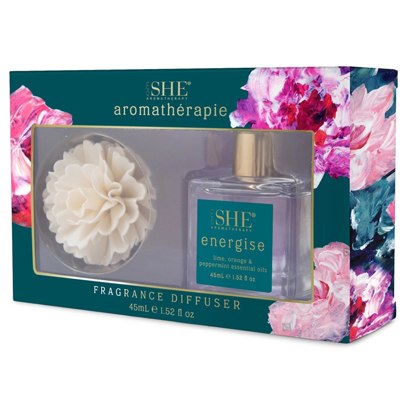 OM SHE Aromatherapy Diffuser Set - Energise