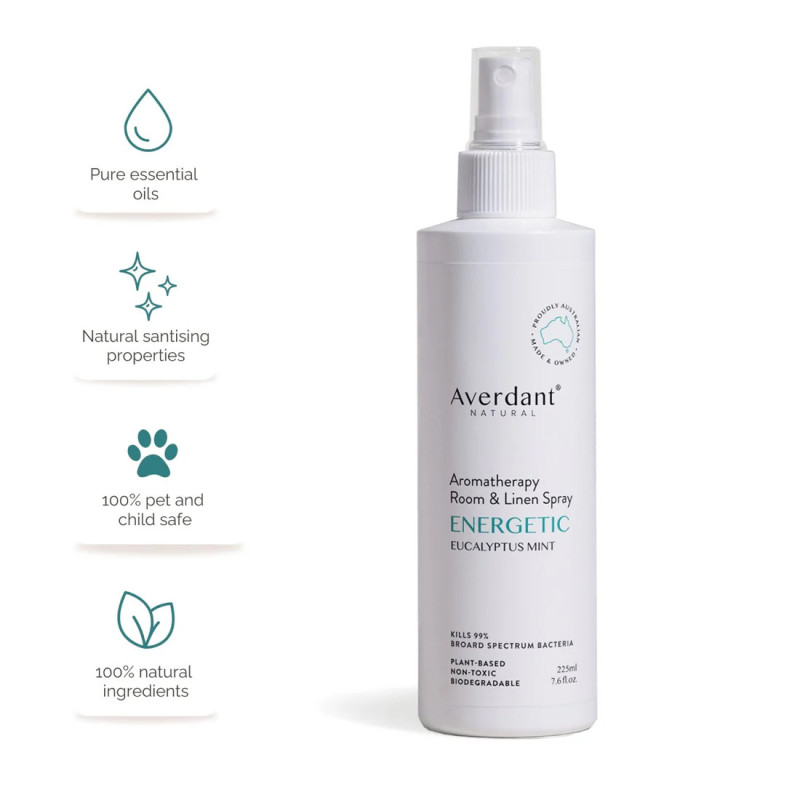 Averdant Aromatherapy Room & Linen Spray | Energetic - Eucalyptus & Mint